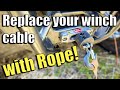 Installing Winch Rope on Your UTV - Replace Winch Cable with Synthetic Rope [Polaris General 4]