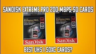 256 GB and 128 GB San Disk Extreme Pro 200MBPS SDXC UHS I SD Cards Unboxing, Speedtest, and Review