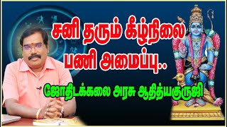 Lower work given by Saturn - சனி தரும் கீழ்நிலை பணி அமைப்பு..#adityaguruji #jothidam