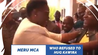 The only Meru MCA who refused to hug Governor Mwangaza after reconciliation talks 🤣🤣🤣