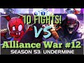 MCOC - Alliance War - Season 53 - War #12 - 10 FIGHTS - Spider-Ham Vs Kindred (Node 49)