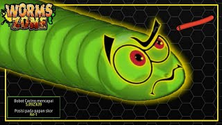 Cacing Terbesar Di Worm Zone Skor 5 juta || Worms Zone Gameplay #4