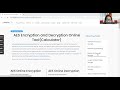 Online Tool For AES Encryption and Decryption