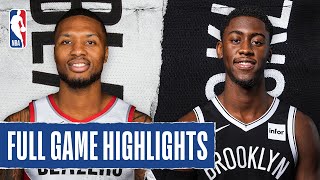 TRAIL BLAZERS at NETS | FULL GAME HIGHLIGHTS | August 13, 2020