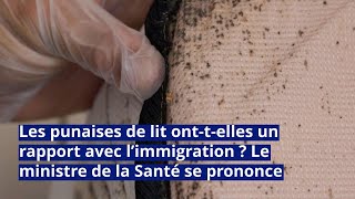 Les punaises de lit ont-elles un rapport avec l’immigration ? Le ministre de la Santé se prononce