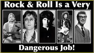 Rock & Roll Death Toll & Life Expectancy Makes Being a Rock Icon a Most Dangerous Profession!