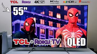 Impressive TCL 55" QLED Smart 4K Roku TV (55RC630K) Under £400!