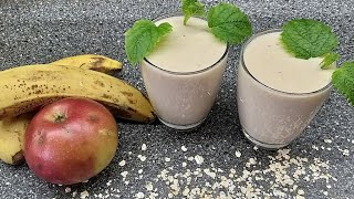 Banana - apple smoothie / Quick, tasty and healthy breakfast