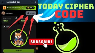 Memes lab cipher code today | Memes lab today cipher code | Memes lab battle update