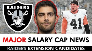 MAJOR Raiders Salary Cap News After Cutting Jimmy Garoppolo & Hunter Renfrow + Extension Candidates