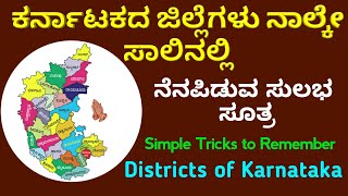 ಕರ್ನಾಟಕದ 30 ಜಿಲ್ಲೆಗಳು ನೆನಪಿಡುವ ಸೂತ್ರ Simple Trick to Remember Districts of Karnataka