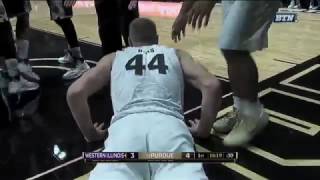 Isaac Haas Gets Tangled Up vs. Western Illinois