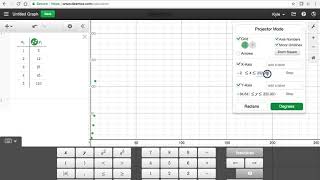Using Desmos to Create a Scatterplot