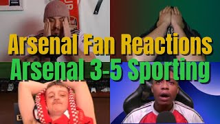 Arsenal Vs Sporting Fan Reactions