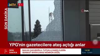 Nusaybin'de gazetecilere saldırı anı - Ypg/Pyd attacked journalist two times