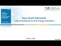 Critical Materials for the Energy Transition: Rare Earth Elements