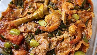 RESEP TAUCO UDANG DIMAKAN DENGAN RENDANG, LONTONG DAN KETUPAT ENAK BANGET