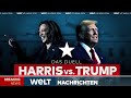 WAHL IN DEN USA 2024: Die Nacht der Entscheidung! Kamala Harris gegen Donald Trump | WELT STREAM