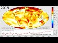 2022 global mean temperature anomaly in high resolution