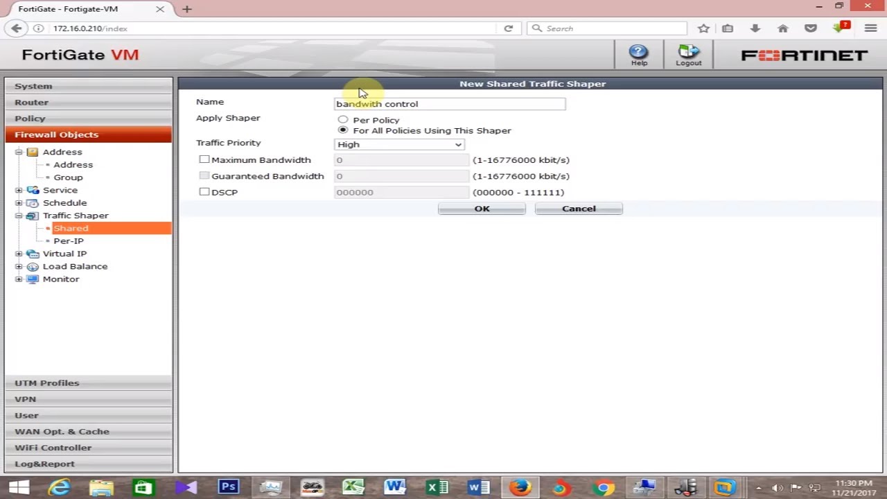 Bandwidth Control In Fortigate Firewall - Part 13 - YouTube