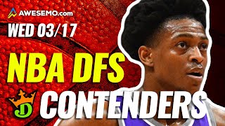 DRAFTKINGS NBA DFS PICKS TODAY | Top 10 ConTENders Wed 3/17 | NBA DFS Simulations