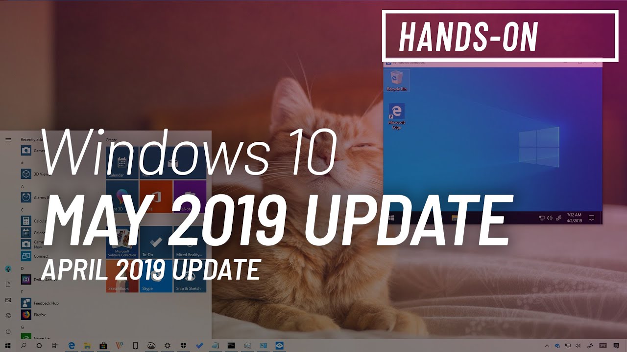 Windows 10 May 2019 Update, Version 1903, New Features - YouTube