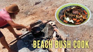 Ep 350 | KANGAROO Guinness Stew FIRE COOK at Remote Camp, Sailing Nutshell, Kimberley