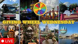 🔴 Live - Disney Giving Wheel Wednesday  -  Walt Disney World  9.25.2024