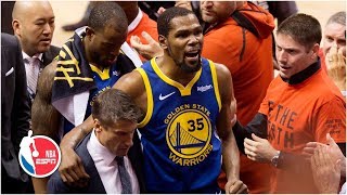 Kevin Durant suffers Achilles injury after hot start, exits Game 5 | 2019 NBA Finals Highlights