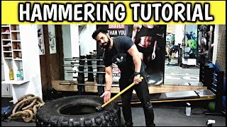 टायर पर हथोड़ा मारने का सही तरीका || How to do proper hammer on tyre || @thebarbellgym