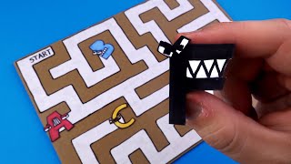 ALPHABET LORE Walkthrough Maze DIY & Gameplay | EASY PAPER CRAFTS & ARTS tutorial