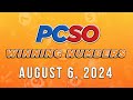 P72M Jackpot Grand Lotto 6/55, 2D, 3D, 4D, and Mega Lotto 6/45 | August 6, 2024