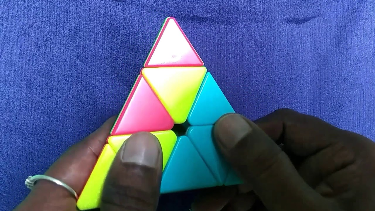 Cube How To Solve Pyraminx Cube Part 4 Youtube