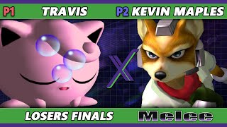 S@X 526 Losers Finals - Kevin Maples (Fox) Vs. Travis (Jigglypuff) Smash Melee - SSBM