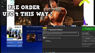 How To Get UFC 4 For A Discounted Price and How To Get Bruce Lee As A Pre Order Bonus (PS4/Xbox One)