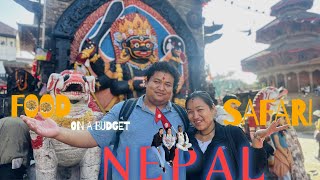 साली भेना घुम्दै | Street food in Kathmandu! Eating only Buff MOMO!! ep.04