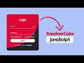 Animated Login Form using HTML,CSS & JavaScript