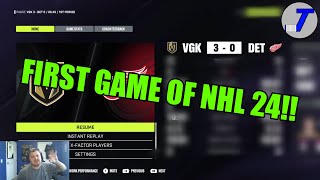 FIRST GAME OF NHL 24!!