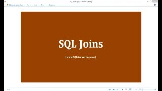 39 - SQL Joins - Learn SQL from www.SQLServerLog.com [HD]