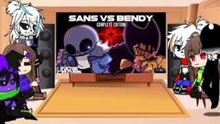 Undertale X Jevil X bendy React Indie cross NM sans VS NM bendy ||Gacha club||