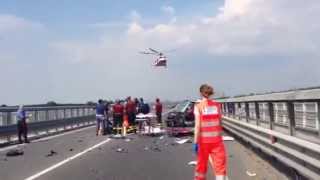 Piacenza24 - Grave scontro frontale sul ponte di Po