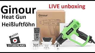 Meine neue Heißluftpistole Ginour #unboxing #Rabattcode #utuberlars #Produktvorstellung #Placement