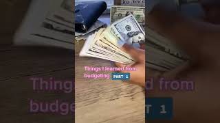 Things I learned from budgeting part one￼