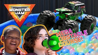 Mega RC Monster Truck Obstacle Course! - MONSTER JAM Revved Up Recaps | Episode 11