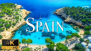 FLYING OVER SPAIN (4K Video UHD) - Relaxing Piano Music With Beautiful Nature Video For Relaxation