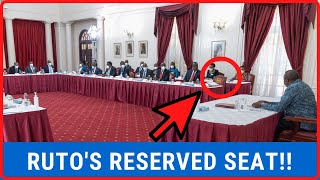 Statehouse Leaks Ruto's RESERVED EMPTY SEAT As Uhuru Kenyatta Chairs Cabinet Meeting