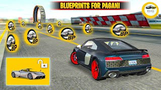 How To Collecting Blueprint For Pagani Huayra | Extreme Car Driving Simulator 2025