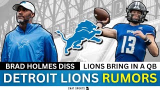 Detroit Lions Rumors: GM Takes Shot At Brad Holmes, Lions Sign QB Cade Peterson, Sign WR Zay Jones?