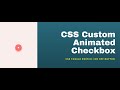 Css Custom Animated Checkbox | CSS Toggle Switch | On Off Button Design Using HTML And CSS