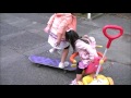 スケボー初体験６歳　skateboard first experience six years old